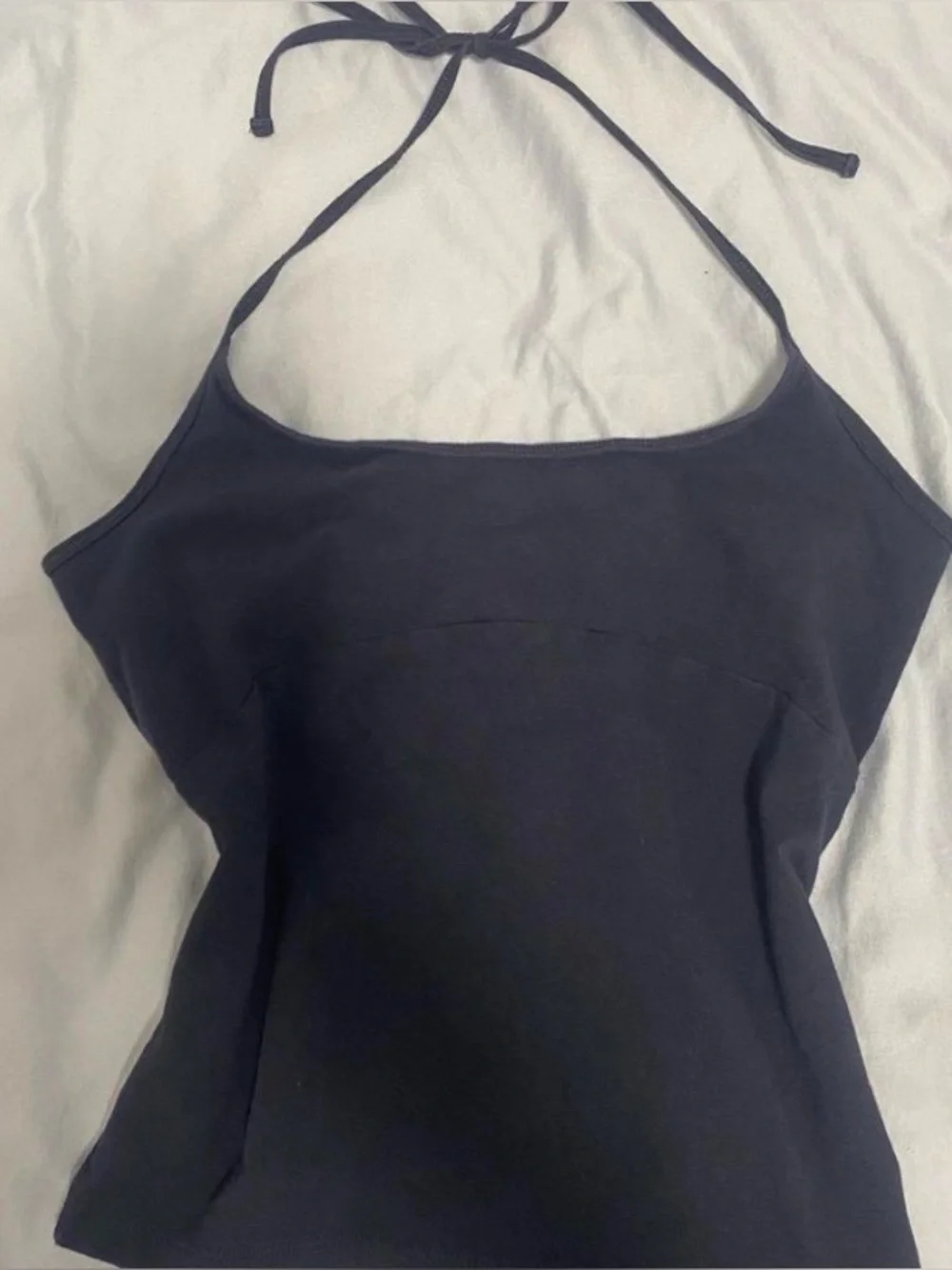 Aritzia Women's Black Halter Neck Tank Top - Picture 1 of 2